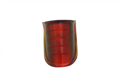 Tail Lamp Lens Beehive Style Glass Red - V-Twin Mfg.