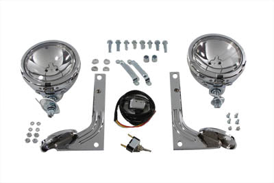 Clear Pursuit Spotlamp Kit - V-Twin Mfg.