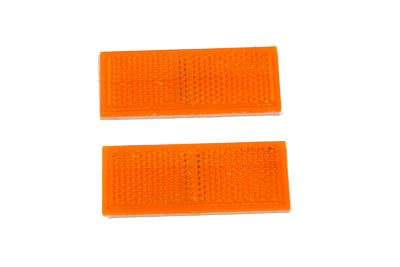 Rear Reflector Set Amber - V-Twin Mfg.
