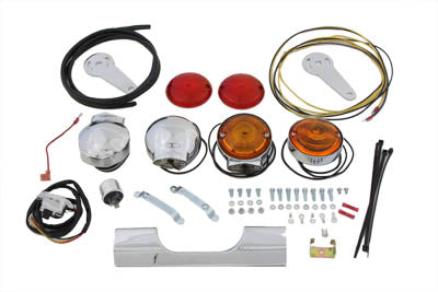 Turn Signal Set with Bracket - V-Twin Mfg.