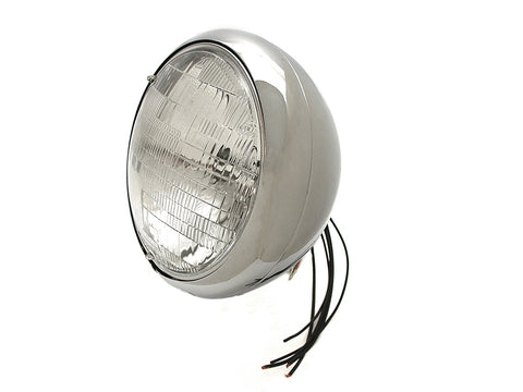 Chrome 7 inch K Headlamp - V-Twin Mfg.