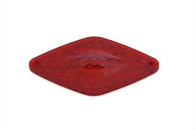Tail Lamp Lens Only Diamond Style Red - V-Twin Mfg.