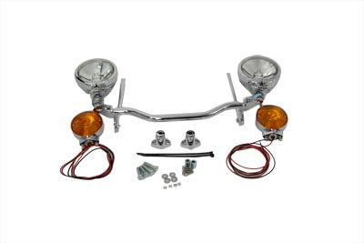 Chrome Spotlamp Kit with Turn Signals - V-Twin Mfg.
