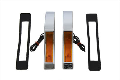 Marker Lamp Set Amber Smooth 1 Filament - V-Twin Mfg.