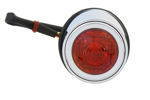 Teardrop Style Tail Lamp with Red Lens - V-Twin Mfg.