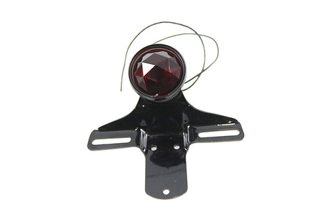Replica Tail Lamp with Faceted Red Lens - V-Twin Mfg.