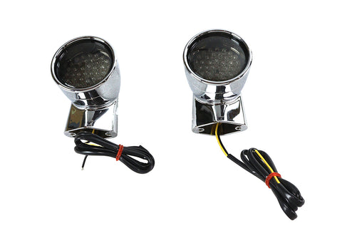Chrome Revox Bullet LED Rear Turn Signal Set - V-Twin Mfg.