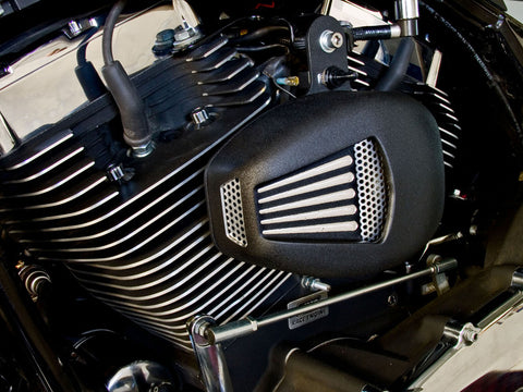 Jims Forceflow Cylinder Head Cooler Kit Black - V-Twin Mfg.