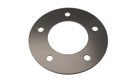 Front Wheel Hub Plate Black - V-Twin Mfg.