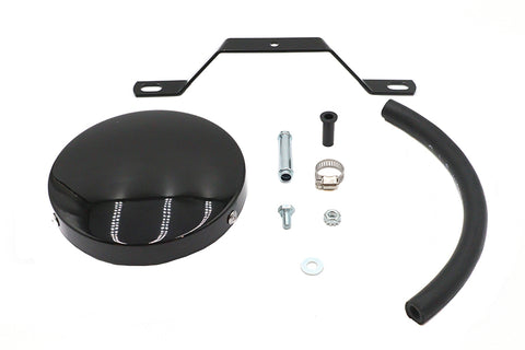 Wyatt Gatling Black Smooth Air Cleaner - V-Twin Mfg.