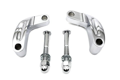 Chrome Prime Mirror Relocation Kit - V-Twin Mfg.
