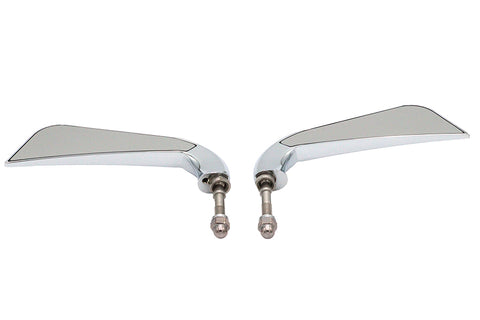 Evil Eye Mirror Set with Billet Stems - V-Twin Mfg.