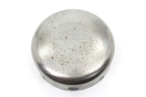 Raw 6 inch Air Cleaner Cover with Logo - V-Twin Mfg.
