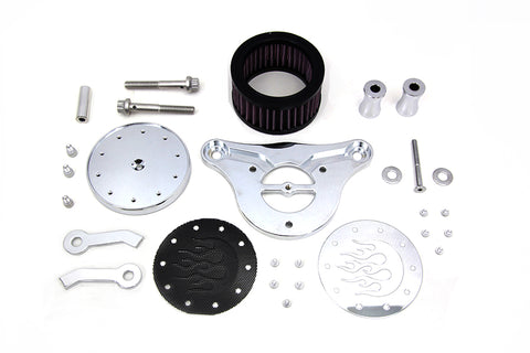 Wyatt Gatling Air Cleaner Kit Chrome - V-Twin Mfg.
