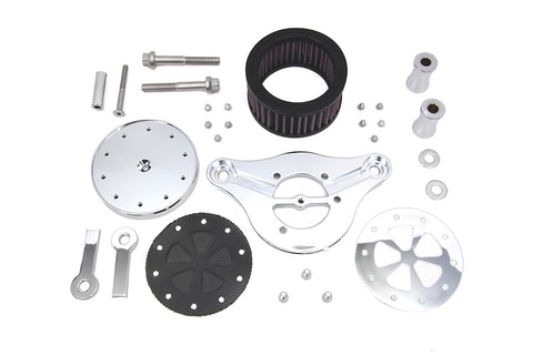 Wyatt Gatling Air Cleaner Kit Chrome - V-Twin Mfg.