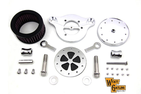Wyatt Gatling Air Cleaner Kit Chrome - V-Twin Mfg.