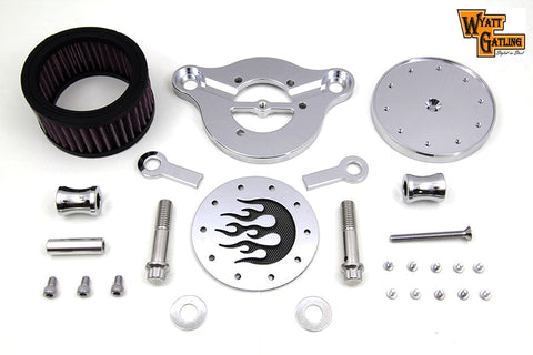 Wyatt Gatling Air Cleaner Kit Chrome - V-Twin Mfg.