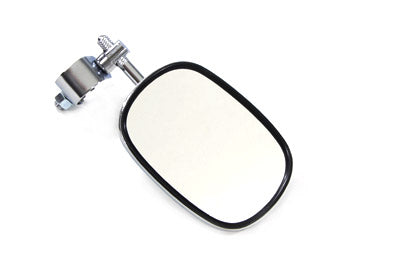 Chrome Rectangle Mirror with Clamp On Stem - V-Twin Mfg.