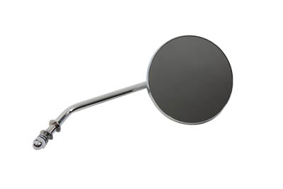 Chrome 4 inch Round Mirror with Stud Stems - V-Twin Mfg.