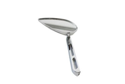 Micro Teardrop Mirror with Billet Slotted Stem - V-Twin Mfg.