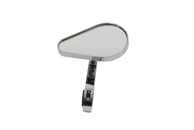 Teardrop Mirror with Clamp on Billet Stem - V-Twin Mfg.