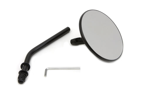 Steel Back Mirror Black - V-Twin Mfg.