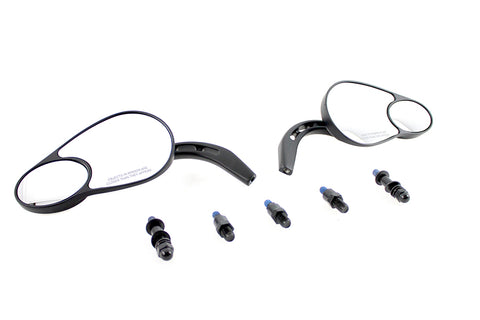 Big Twin Mirror Set Black - V-Twin Mfg.