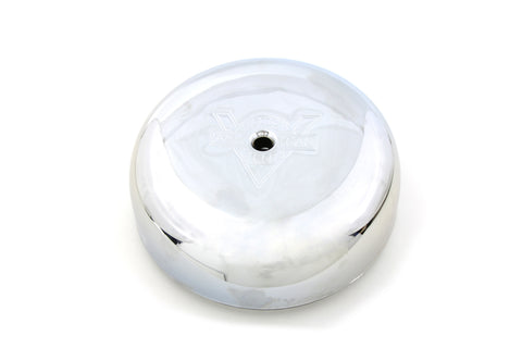 Round Air Cleaner with V-logo - V-Twin Mfg.