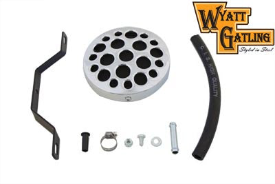 Wyatt Gatling Chrome Drilled Air Cleaner - V-Twin Mfg.