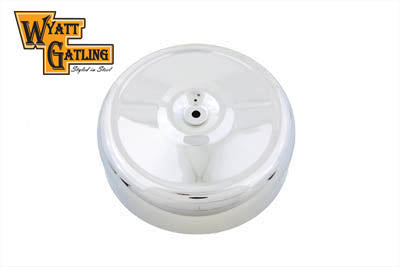 Wyatt Gatling Air Cleaner Cover Round 8 inch - V-Twin Mfg.
