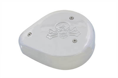 Teardrop Air Cleaner Skull Chrome - V-Twin Mfg.
