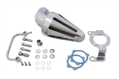 Spike Air Cleaner Breather Chrome - V-Twin Mfg.