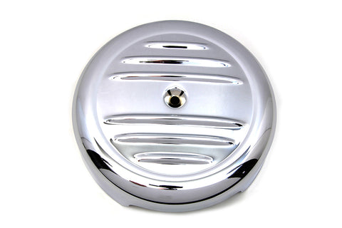 8 inch Chrome Stripe Air Cleaner Cover - V-Twin Mfg.