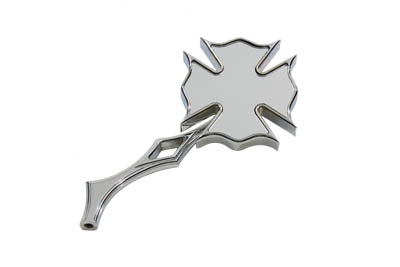 Chrome Firefighter Mirror with Billet Stem - V-Twin Mfg.