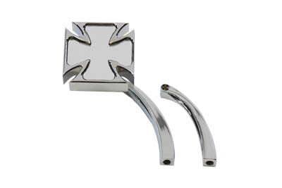 Mini Maltese Mirror with Billet Stems - V-Twin Mfg.