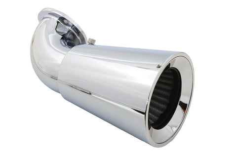 Funnel Air Cleaner Breather Chrome - V-Twin Mfg.
