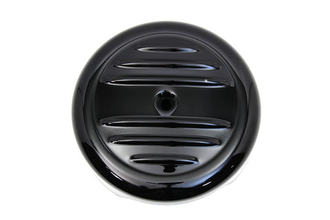 8 inch Black Stripe Air Cleaner Cover - V-Twin Mfg.