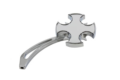 Chrome Rotar Style Mirror with Billet Stem - V-Twin Mfg.