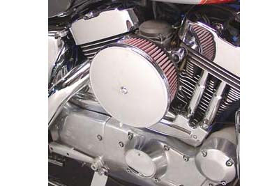 Velo Dish Air Cleaner Chrome - V-Twin Mfg.