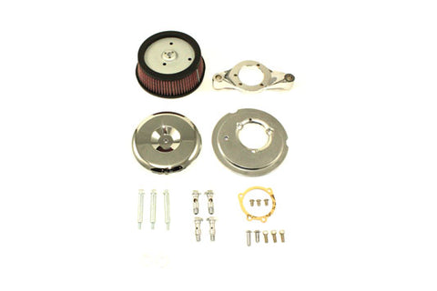 Velo Dish Air Cleaner Chrome - V-Twin Mfg.