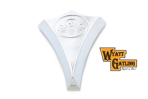 Chrome Billet Skull Style Carburetor Cover - V-Twin Mfg.