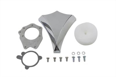 Diamond Carburetor Cover Chrome Billet - V-Twin Mfg.