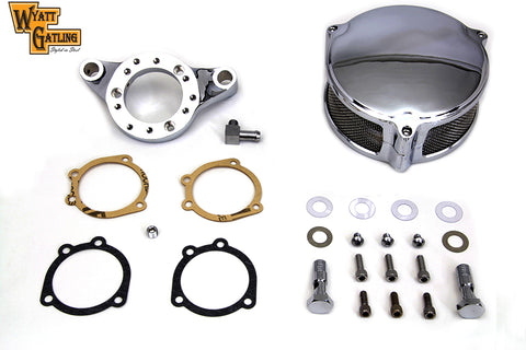 Chrome Wyatt Gatling Air Cleaner Assembly - V-Twin Mfg.