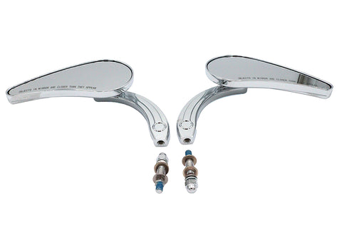 Deco Mirror Set Billet - V-Twin Mfg.