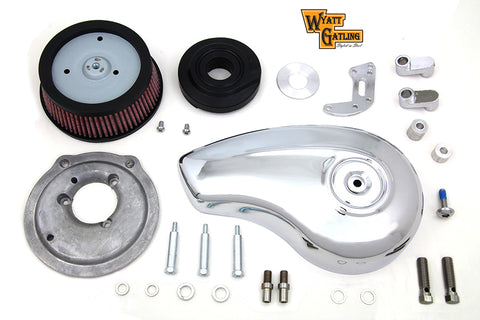 Wyatt Gatling Teardrop Air Cleaner Kit Chrome - V-Twin Mfg.