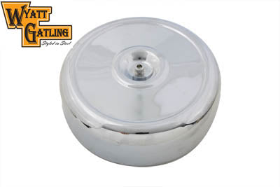 Wyatt Gatling Air Cleaner Assembly Chrome 8 inch - V-Twin Mfg.