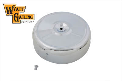 Wyatt Gatling Air Cleaner Assembly Chrome 8 inch - V-Twin Mfg.