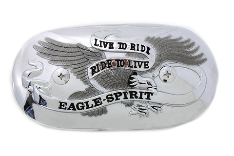 Eagle Spirit Oval Chrome Air Cleaner Insert - V-Twin Mfg.