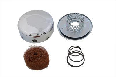 Smooth Chrome J-Slot Air Cleaner - V-Twin Mfg.