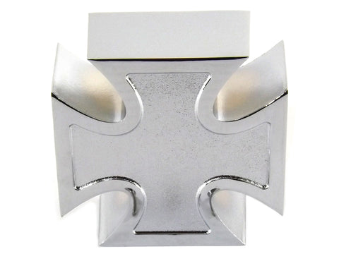 Chrome Maltese Cross Air Cleaner Cover - V-Twin Mfg.